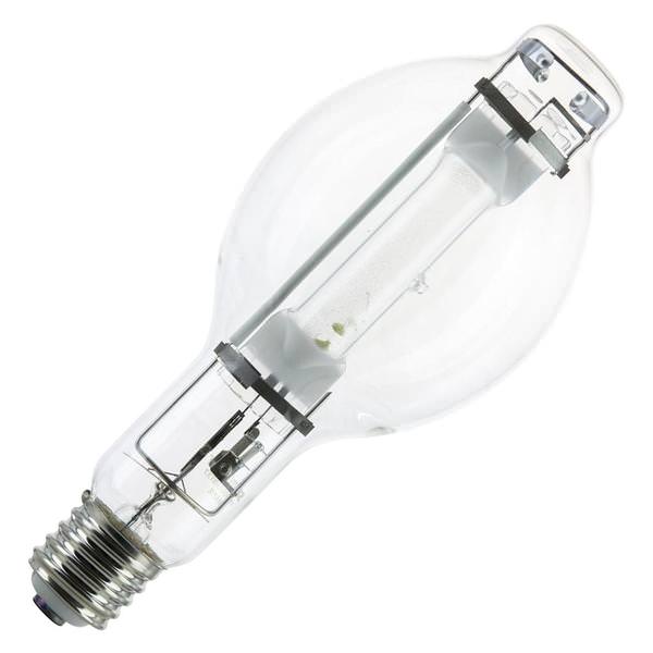 1000 watt BT37 Mogul Screw (E39) Base 4000K Cool White Clear Metal Halide Light Bulb