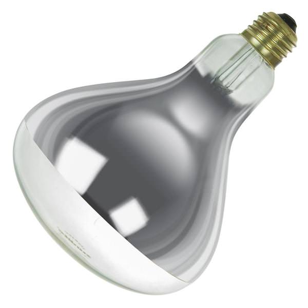 250 watt 130 volt R40 Medium Screw Base Dimmable 3200K Natural White Infrared Heat Lamp