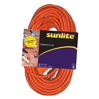 Sunlite 25' Orange Tri-Tap Extension Cord