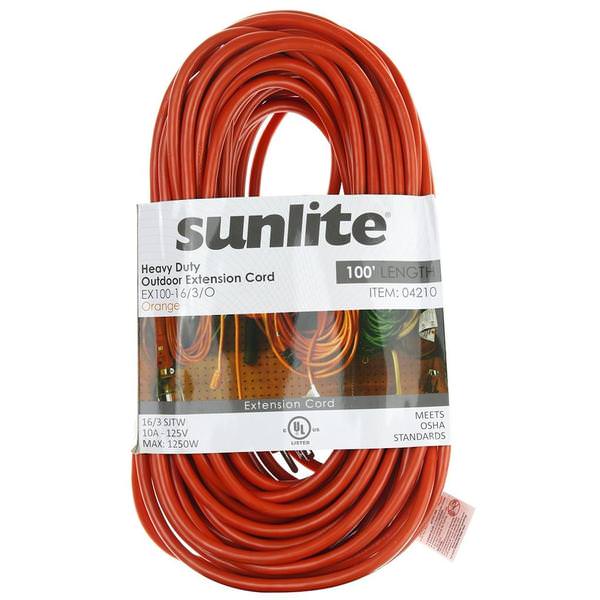 100' Orange Heavy Duty Extension Cord