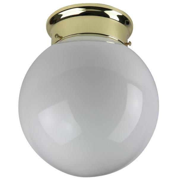 1 Lamp 100 watt 120 volt Polished Brass LED Light Fixture