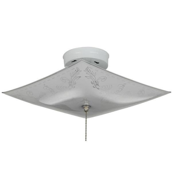 2 Lamp 60 watt 120 volt Frosted White Glass