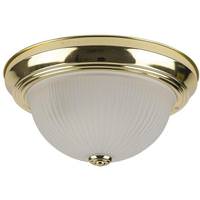 Sunlite 2 Lamp 60 watt 120 volt Polished Brass Light Fixture