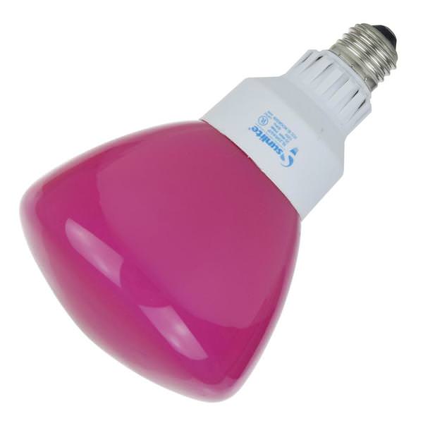 25 watt 120 volt Medium Screw (E26) R40 Pink CFL
