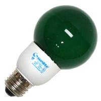 View 9 watt 120 volt G21 Medium Screw Base Green CFL