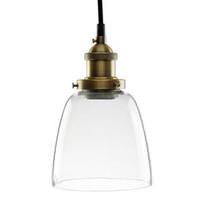 Sunlite 1 Light (Medium Screw Base) Copper Bronze Pendant Light Fixture with Clear Acrylic Glass