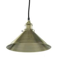Sunlite 1 Light (Medium Screw Base) 10" Canopy Antique Bronze Pendant Light Fixture