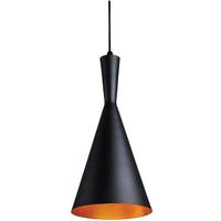 Sunlite 1 Lamp 60 watt 120 volt Matte Black Pendant Fixture