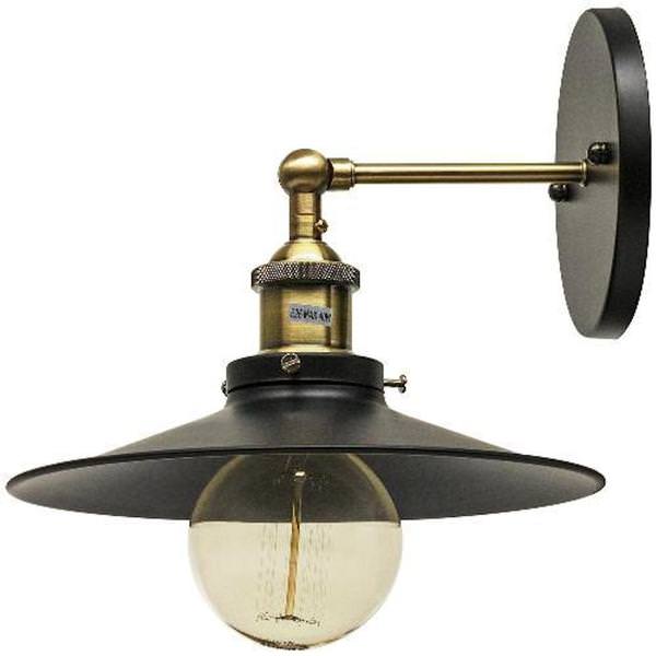 1 Light (Medium Screw Base) Matte Black Antique Bronze Wall Sconce Light Fixture