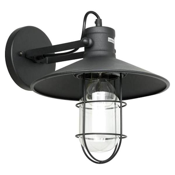 1 Light (Medium Screw Base) Matte Black Canopy Cage Sconce Light Fixture