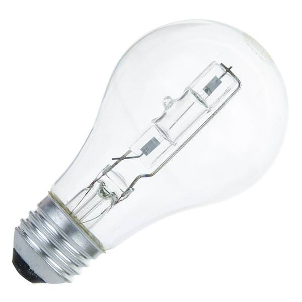 42 watt 120 volt A19 Medium Screw 3200K Natural White Halogen