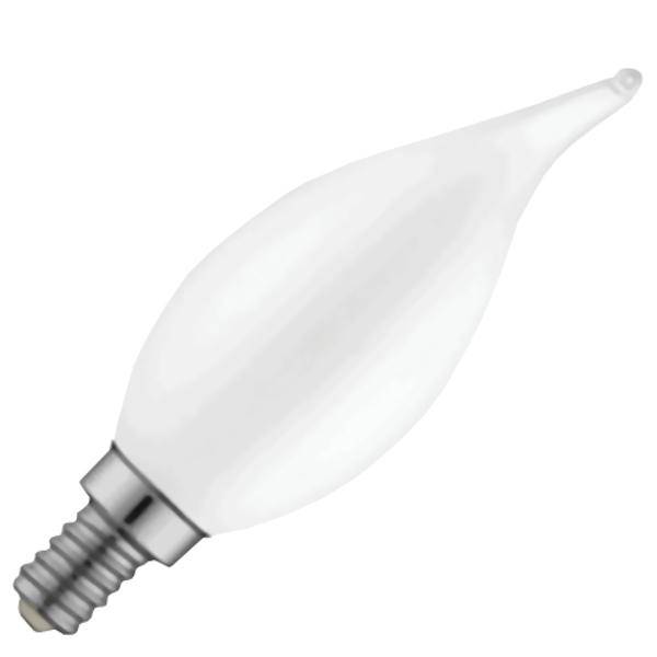 4 watt 120 volt F11 Candelabra Screw Base 2400K Warm White Frosted Dimmable LED