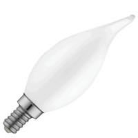 TCP 3 watt 120 volt F11 Candelabra Screw Base 2400K Warm White Frosted Dimmable LED