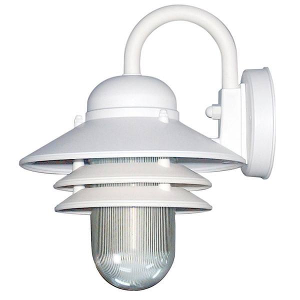 1 Lamp 120 volt White Fixture