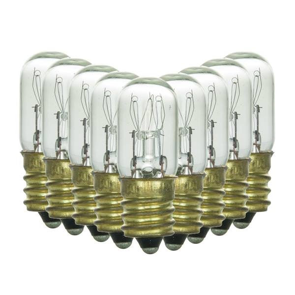 15 watt 120 volt T4 Candelabra Screw Base (10 Pack)