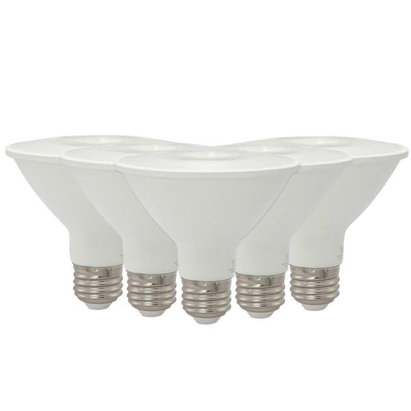 9 watt 120 volt PAR30 Medium Screw Base 3000K Natural White Dimmable LED Light Bulb (6 Pack)