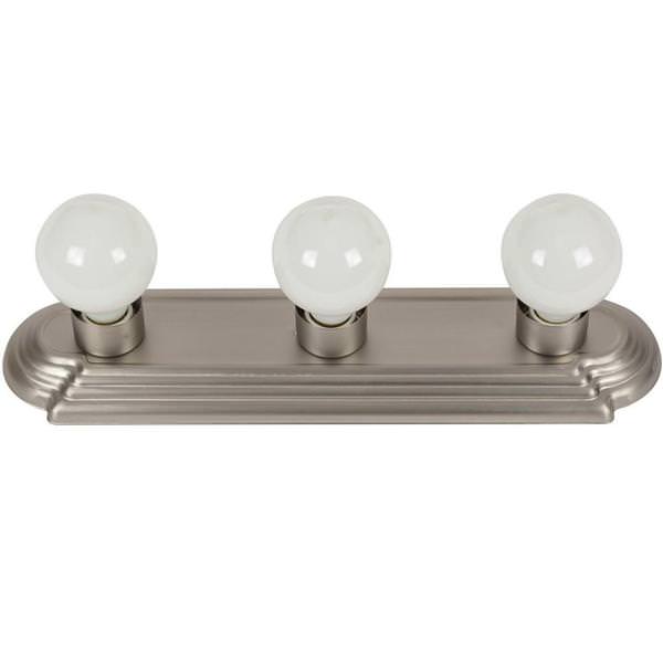 3 Light 60 watt 120 volt Brushed Nickel LED Wall Sconce