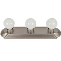 Sunlite 3 Light 60 watt 120 volt Brushed Nickel LED Wall Sconce