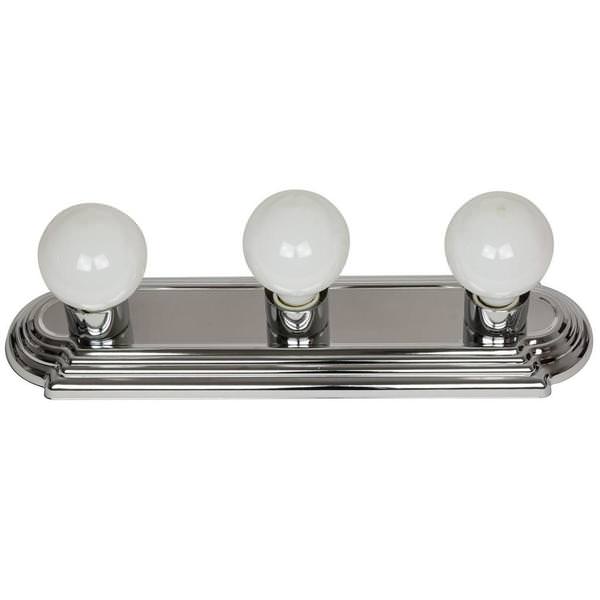 3 Light 60 watt 120 volt Chrome LED Wall Sconce