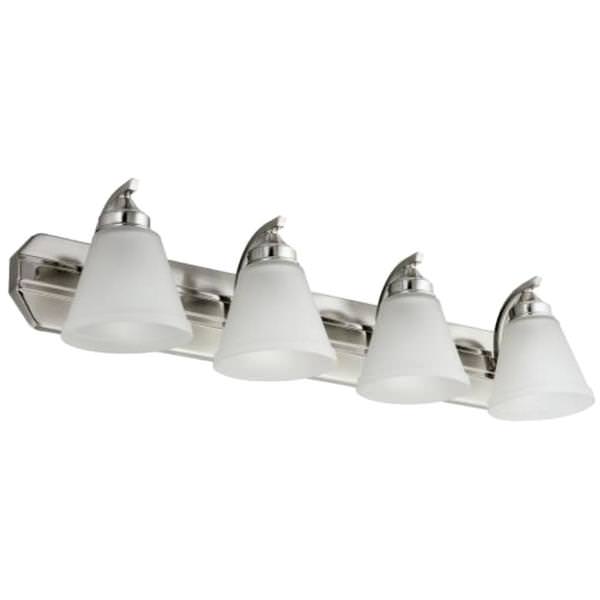 4 Light 100 watt 120 volt Brushed Nickel LED Wall Sconce