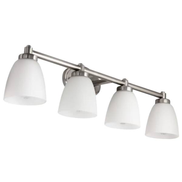 4 Light 100 watt 120 volt Brushed Nickel LED Wall Sconce