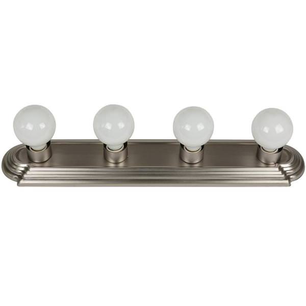 4 Light 60 watt 120 volt Brushed Nickel LED Wall Sconce