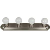 Sunlite 4 Light 60 watt 120 volt Brushed Nickel LED Wall Sconce