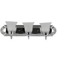 Sunlite 3 Light 60 watt 120 volt Chrome LED Wall Sconce