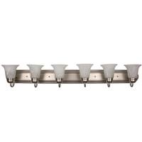 Sunlite 6 Light 60 watt 120 volt Brushed Nickel LED Wall Sconce