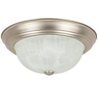 Sunlite 2 Lamp 18 watt 120 volt Brushed Nickel Light Fixture