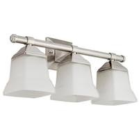 Sunlite 3 Light 100 watt 120 volt Brushed Nickel LED Wall Sconce
