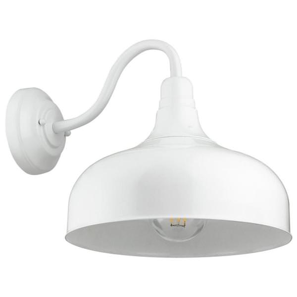 1 Lamp 60 watt 120 volt White Fixture