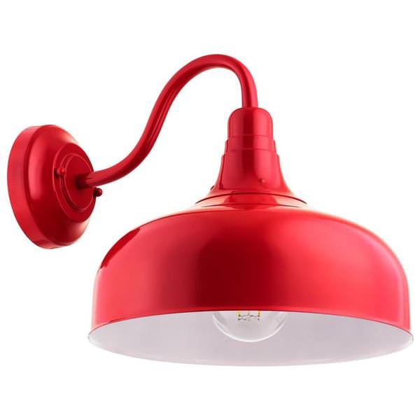 1 Lamp 60 watt 120 volt Red Fixture