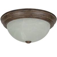 Sunlite 2 Lamp 60 watt 120 volt Distressed Brown Light Fixture