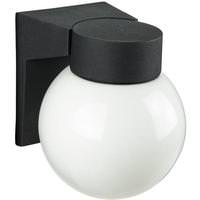 Sunlite 1 Lamp 60 watt 120 volt Black Globe Fixture
