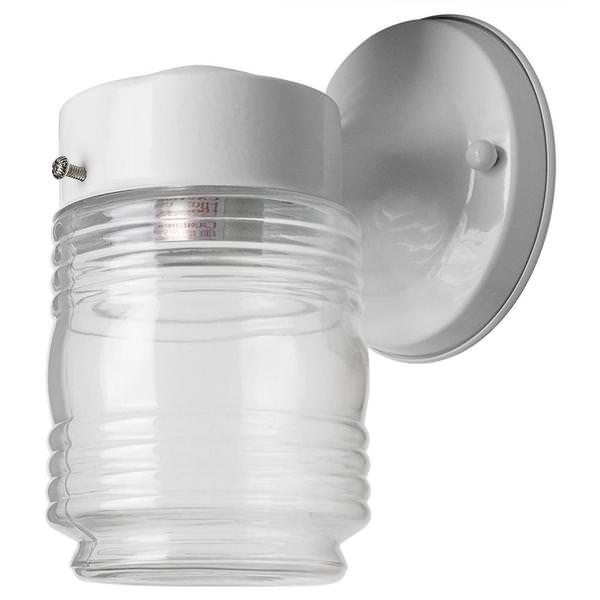 1 Lamp 100 watt 120 volt White Fixture