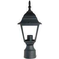 Sunlite 1 Lamp 60 watt 120 volt Black Post Top Fixture