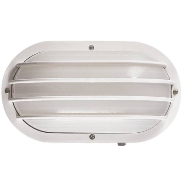 1 Lamp 60 watt 120 volt White LED Wallpack Fixture