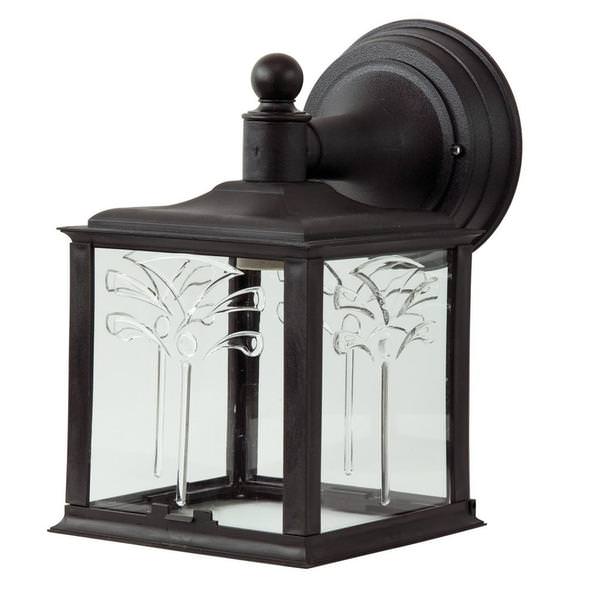 1 Lamp 60 watt 120 volt Black Fixture