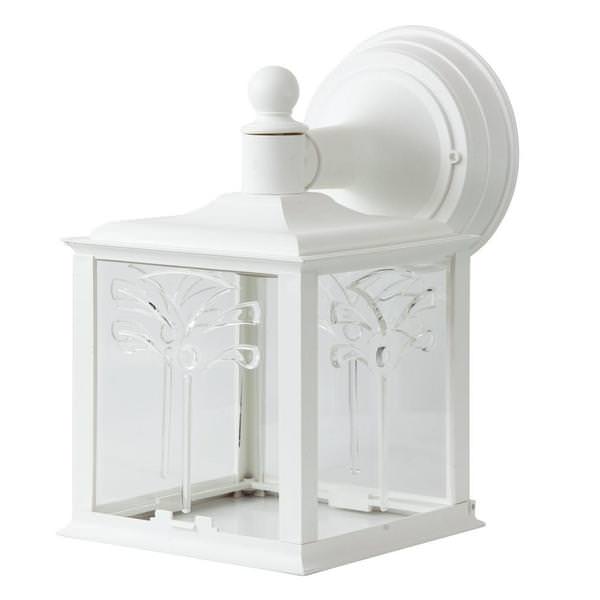 1 Lamp 60 watt 120 volt White Fixture