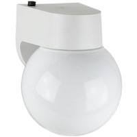 Sunlite 1 Lamp 13 watt 120 volt White Glass Globe Fixture