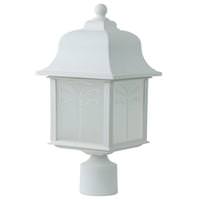 Sunlite 1 Lamp 18 watt 120 volt White LED Post Top Fixture