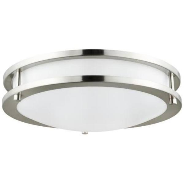 16" 28 watt 120 volt 4000K Cool White Brushed Nickel Finish Dimmable LED