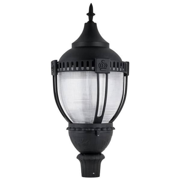 Selectable watt 120/277 volt Black CCT Selectable LED Post Top Fixture