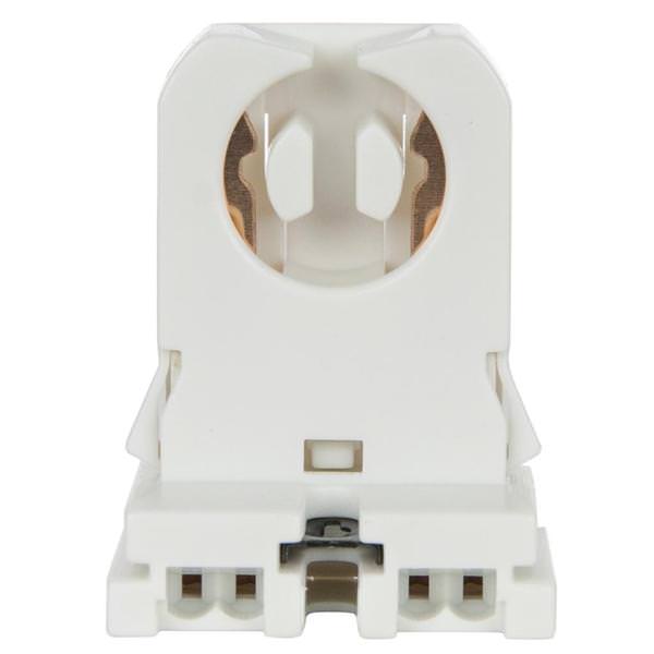 White T12 Rapid Start Shunted Push Up Socket