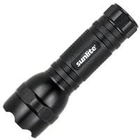 Sunlite Black Tactical LED Flashlight (Batteries Included)