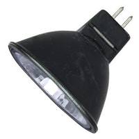 Sunlite 50 watt 12 volt MR16 Bi-Pin Base 3200K Natural White Black Reflector Flood Light