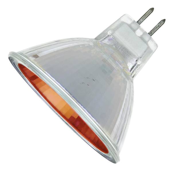 50 watt 12 volt MR16 Bi-Pin (GU5.3) Base Red Reflector Spot Light