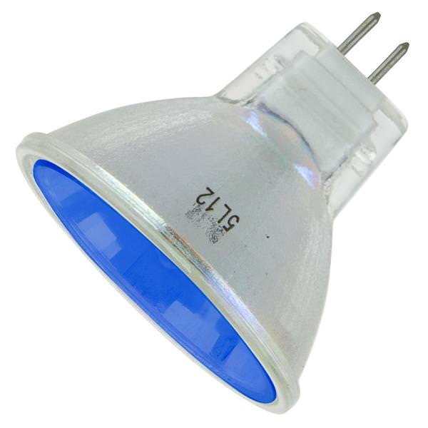 20 watt 12 volt MR11 Bi-Pin (GU4) Base Blue Reflector Spot Light