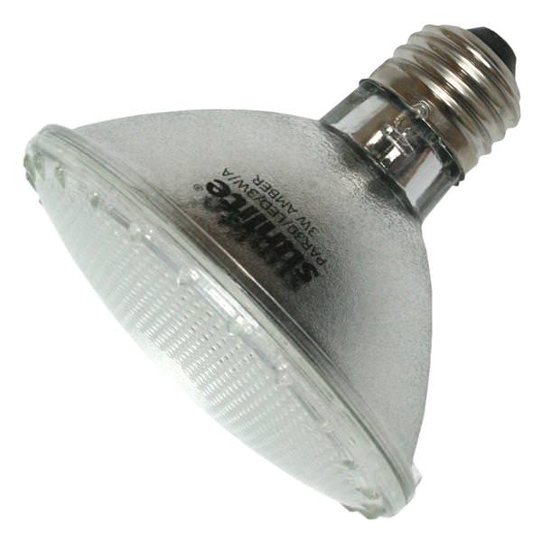 3 watt 120 volt PAR30 Medium Screw Base Amber Turtle Friendly Narrow Flood LED